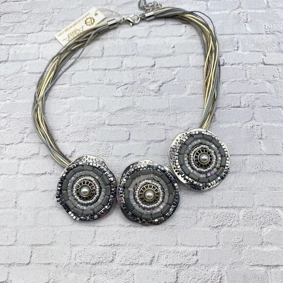 Amrita Singh Azar Artsy Statement Necklace - Picture 1 of 5